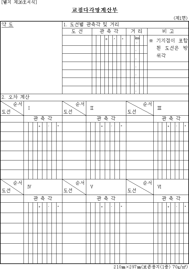 교점다각망계산부